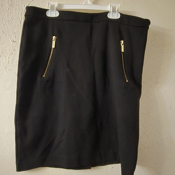 Michael Kors Dresses & Skirts - Elegant Black Skirt with Gold Accents